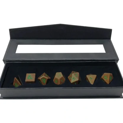 Cheap Dungeons & Dragons RPG: Heavy Metal Copper and Green RPG Dice Set - Miniature Marvels: Airplane Models & Painted Dice Accessories