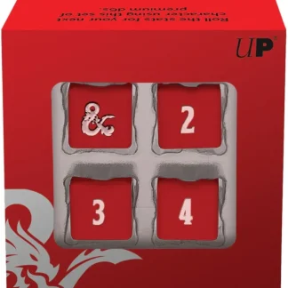 Discount Dungeons & Dragons RPG: Heavy Metal Red and White D6 Dice Set - Miniature Marvels: Airplane Models & Painted Dice Accessories