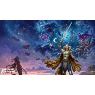 Outlet Dungeons & Dragons: The Deck of Many Things Playmat Featuring: Standard Cover Artwork - Miniature Marvels: Airplane Models & Painted Dice Accessories