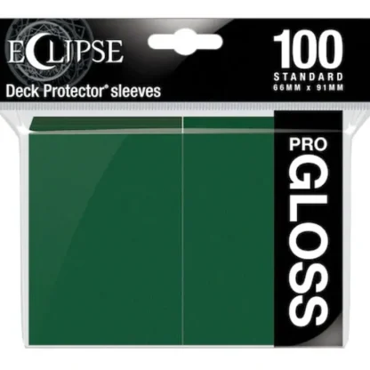 Cheap Eclipse Gloss Standard Sleeves: Forest Green (100) - Miniature Marvels: Airplane Models & Painted Dice Accessories