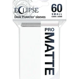 Fashion Eclipse Matte Small Sleeves: Arctic White (60) - Miniature Marvels: Airplane Models & Painted Dice Accessories