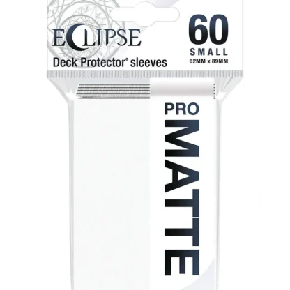 Fashion Eclipse Matte Small Sleeves: Arctic White (60) - Miniature Marvels: Airplane Models & Painted Dice Accessories