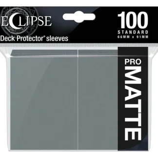 Store Eclipse Matte Standard Sleeves: Smoke Grey (100) - Miniature Marvels: Airplane Models & Painted Dice Accessories