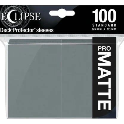 Store Eclipse Matte Standard Sleeves: Smoke Grey (100) - Miniature Marvels: Airplane Models & Painted Dice Accessories