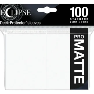Outlet Eclipse Matte Standard Sleeves: Arctic White (100) - Miniature Marvels: Airplane Models & Painted Dice Accessories