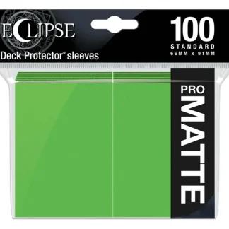 Fashion Eclipse Matte Standard Sleeves: Lime Green (100) - Miniature Marvels: Airplane Models & Painted Dice Accessories