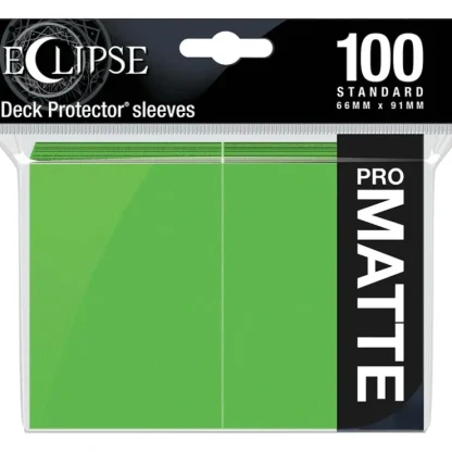 Fashion Eclipse Matte Standard Sleeves: Lime Green (100) - Miniature Marvels: Airplane Models & Painted Dice Accessories