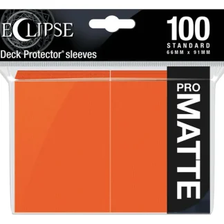 Flash Sale Eclipse Matte Standard Sleeves: Pumpkin Orange (100) - Miniature Marvels: Airplane Models & Painted Dice Accessories