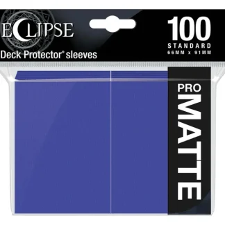 New Eclipse Matte Standard Sleeves: Royal Purple (100) - Miniature Marvels: Airplane Models & Painted Dice Accessories