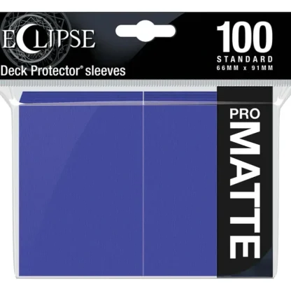 New Eclipse Matte Standard Sleeves: Royal Purple (100) - Miniature Marvels: Airplane Models & Painted Dice Accessories