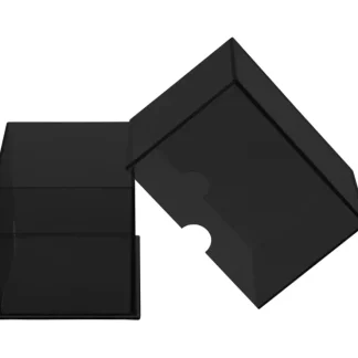 Fashion Eclipse 2-Piece Deck Box: Jet Black - Miniature Marvels: Airplane Models & Painted Dice Accessories