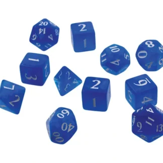 Best Eclipse: Poly 11 Dice Set- Pacific Blue - Miniature Marvels: Airplane Models & Painted Dice Accessories