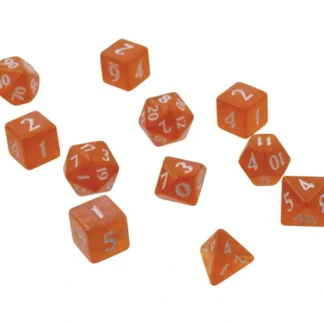 Flash Sale Eclipse: Poly 11 Dice Set- Pumpkin Orange - Miniature Marvels: Airplane Models & Painted Dice Accessories
