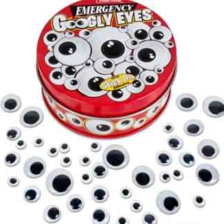 Store Emergency Googly Eyes - Craft Decoration Stick on Party Tin Set - Archie McPhee - Miniature Marvels: Airplane Models & Painted Dice Egpull