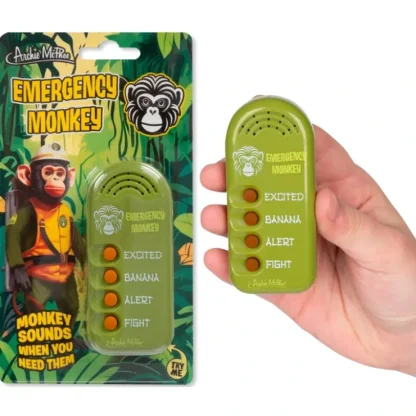 Outlet EMERGENCY MONKEY - Handheld Sound Machine Noise Maker Gag Toy - Archie McPhee - Miniature Marvels: Airplane Models & Painted Dice Egpull