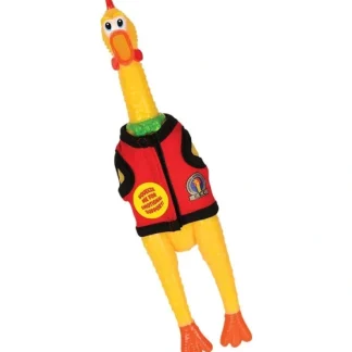 Flash Sale EMOTIONAL SUPPORT CHICKEN - Loud Squeaking Classic Gag Toy - Archie McPhee - Miniature Marvels: Airplane Models & Painted Dice Egpull