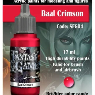 Discount Fantasy & Games: Baal Crimson S75 SFG-04 - Miniature Marvels: Airplane Models & Painted Dice Paint