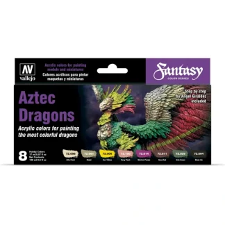 Shop Fantasy Color: Aztec Dragons - Miniature Marvels: Airplane Models & Painted Dice Accessories