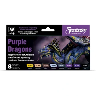 Best Fantasy Color: Purple Dragons - Miniature Marvels: Airplane Models & Painted Dice Accessories