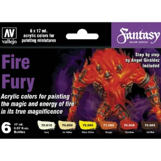 Cheap Fantasy Color Series: Fire Fury (6) - Miniature Marvels: Airplane Models & Painted Dice Accessories