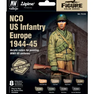 Cheap Figure Color Series: NCO US Infantry Europe 1944-45 (8) - Miniature Marvels: Airplane Models & Painted Dice Accessories