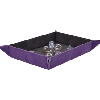 Store Foldable Dice Rolling Tray - Amethyst - Miniature Marvels: Airplane Models & Painted Dice Accessories