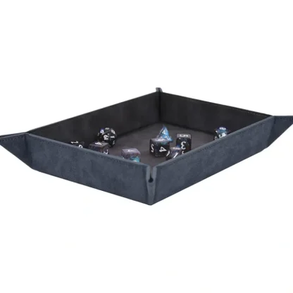 Cheap Foldable Dice Rolling Tray - Sapphire - Miniature Marvels: Airplane Models & Painted Dice Accessories