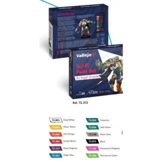 Shop Game Color: Sci-Fi Paint Set by Angel Giraldez - Miniature Marvels: Airplane Models & Painted Dice Accessories