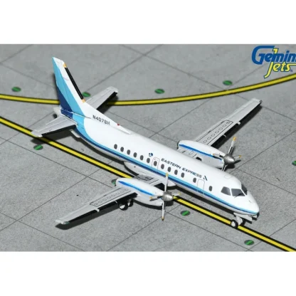 Gemini Jets 1:400 GJEAL1251 Eastern Express Saab SF-340A Bar Harbor Airlines SF-340A N407BH - Miniature Marvels: Airplane Models & Painted Dice* Airplane Model