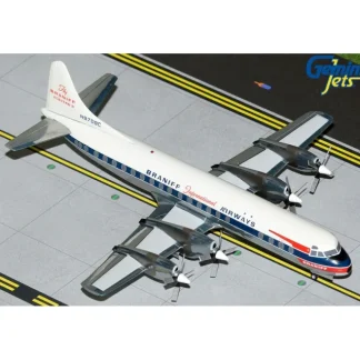 Gemini Jets G2BNF1027 1:200 Braniff Airways Lockheed L-188 Electra - Miniature Marvels: Airplane Models & Painted Dice* Airplane Model
