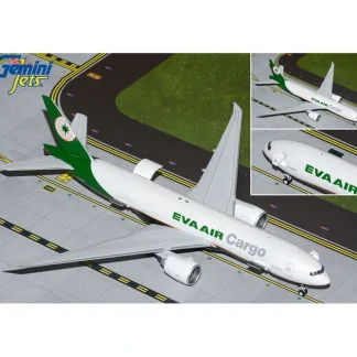 Gemini Jets G2EVA950 1:200 EVA Air Cargo Boeing 777-200LRF (Interactive) - Miniature Marvels: Airplane Models & Painted Dice* Airplane Model