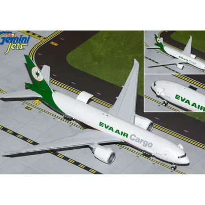 Gemini Jets G2EVA950 1:200 EVA Air Cargo Boeing 777-200LRF (Interactive) - Miniature Marvels: Airplane Models & Painted Dice* Airplane Model