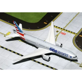Gemini Jets GJAAL1362 1:400 American Airlines Boeing 777-200ER N796AN "One World" - Miniature Marvels: Airplane Models & Painted Dice* Airplane Model
