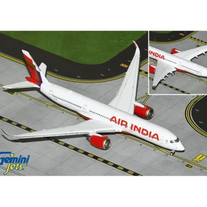 Gemini Jets GJAIC2254F 1:400 Air India Airbus A350-900 (Flaps Down) - Miniature Marvels: Airplane Models & Painted Dice* Airplane Model