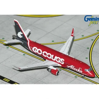 Gemini Jets GJASA2250 1:400 Alaska Airlines ERJ-175LR Horizon Air N661QX "Washington State Univ. "Go Cougs"" - Miniature Marvels: Airplane Models & Painted Dice* Airplane Model