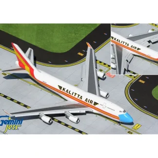 Gemini Jets GJCKS1999F 1:400 Kalitta Air Boeing 747-400F(BCF) (Flaps Down) - Miniature Marvels: Airplane Models & Painted Dice* Airplane Model