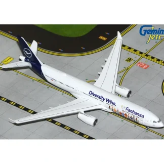 Gemini Jets GJDLH2191 1:400 Lufthansa A330-300 "Fanhansa Diversity Wins" - Miniature Marvels: Airplane Models & Painted Dice* Airplane Model