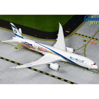 Gemini Jets GJELY1882 1:400 El Al Boeing 787-9 4X-EDD "Las Vegas/San Francisco" - Miniature Marvels: Airplane Models & Painted Dice* Airplane Model