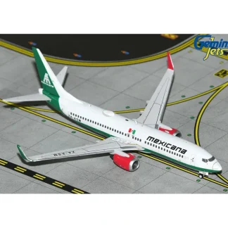 Gemini Jets GJMXA2266 1:400 Mexicana Boeing 737-800W XA-ASM - Miniature Marvels: Airplane Models & Painted Dice* Airplane Model