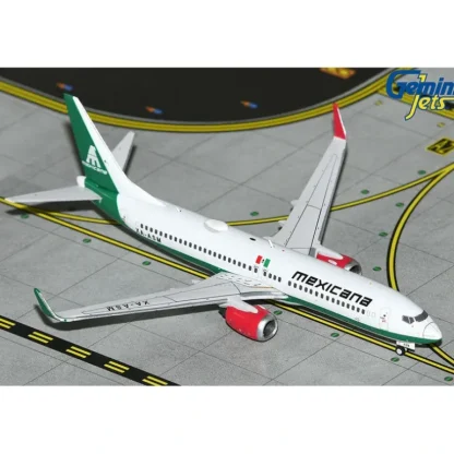 Gemini Jets GJMXA2266 1:400 Mexicana Boeing 737-800W XA-ASM - Miniature Marvels: Airplane Models & Painted Dice* Airplane Model
