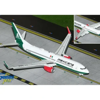 Gemini Jets G2MXA1303F 1:200 Mexicana Boeing 737-800W XA-ASM (Flaps Down) - Miniature Marvels: Airplane Models & Painted Dice* Airplane Model