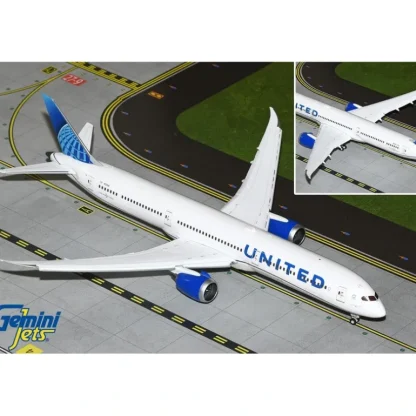 Gemini Jets G2UAL1259F 1:200 United Airlines Boeing 787-10 (Flaps Down) - Miniature Marvels: Airplane Models & Painted Dice* Airplane Model