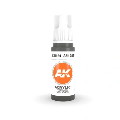 Fashion 3Gen Acrylics: Ash Grey - Standard LTG AK-11024 - Miniature Marvels: Airplane Models & Painted Dice Paint