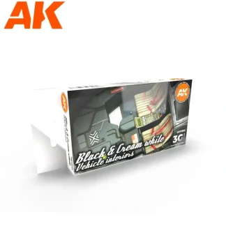 Cheap 3Gen Acrylics: Black & Cream White Vehicle Interiors LTG AK-11683 - Miniature Marvels: Airplane Models & Painted Dice Paint