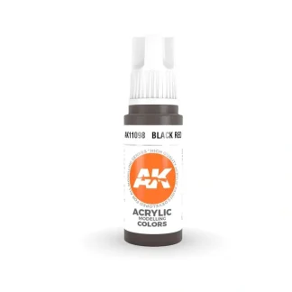 Fashion 3Gen Acrylics: Black Red - Standard LTG AK-11098 - Miniature Marvels: Airplane Models & Painted Dice Paint