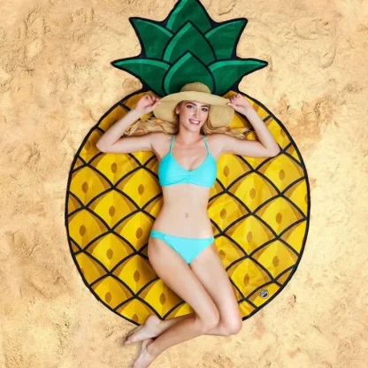 Hot GIANT 5 FT PINEAPPLE - Beach Pool Shower Towel Blanket - BigMouth Inc. - Miniature Marvels: Airplane Models & Painted Dice Egpull