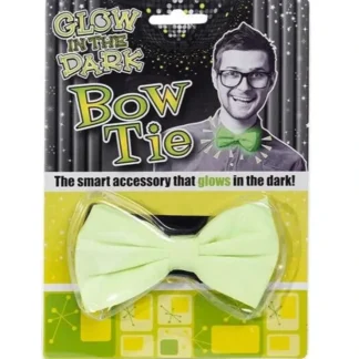 New GLOW IN THE DARK BOW TIE - Costume Prop Dress Up Clothing Fun Accessory - Miniature Marvels: Airplane Models & Painted Dice Egpull