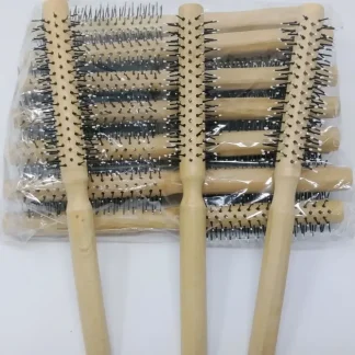 Shop 12 hair brush Round Natural Wood Nylon Bristle 8 1/4" styling/Curling Brush - Miniature Marvels: Airplane Models & Painted Dice Egpull