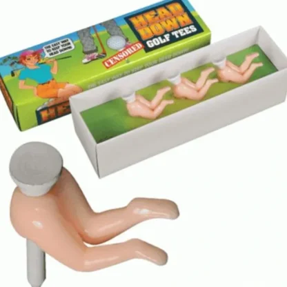 New Head Down Ass Crack Butt Golf Ball Tees - Funny Gag Prank Novelty Golfing Joke - Miniature Marvels: Airplane Models & Painted Dice Egpull
