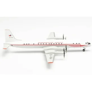 Herpa 571333 1:200 CSA Czechoslovak Airlines Ilyushin IL-18 - Miniature Marvels: Airplane Models & Painted Dice* Airplane Model